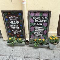 Speaks for itself in several languages  at Karu Talu Šokolaad  in Tallinn