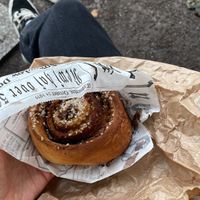 The cinnamon roll  at Karu Talu Šokolaad  in Tallinn