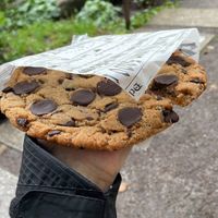This giant cookie  at Karu Talu Šokolaad  in Tallinn