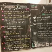 menu at Graça 77 in Lisbon