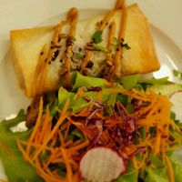 wild mushroom and spinach pastry at Graça 77 in Lisbon