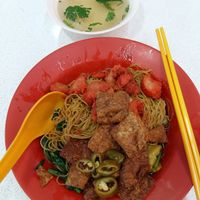 Wanton Noodle at Jia Le Yuan Vegetarian in Central Singapore
