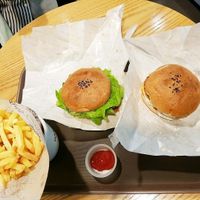 burgers  at Moomoo Burger & Smoothie in Busan