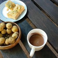 Home made hot chocolate and snacks at Little Good Things in Mae Hong Son