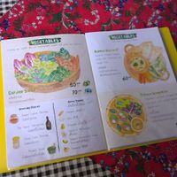 nice menu, painted by the owner at Little Good Things in Mae Hong Son