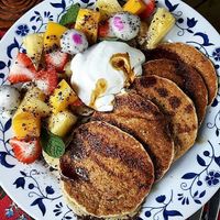 Oatmeal Pancakes at Little Good Things in Mae Hong Son