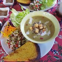 Soup of the day... what a day! :) at Little Good Things in Mae Hong Son