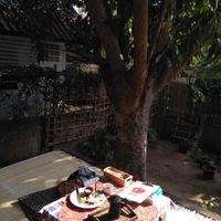 The backyard table at Little Good Things in Mae Hong Son