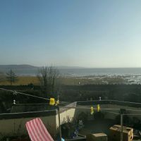 view over the bay5 at Coffee Pot Cafe in Grange-over-sands