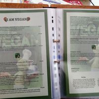 vegan menu at Il Giardino delle Rane in Garda