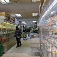 Chiller and freezer section at Segal's Market in Montreal