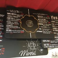 Meat free pizzas  at La Mezcla in Barcelona