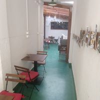 Hallway to backyard at Vital Cafe & Bistro  in Gyor