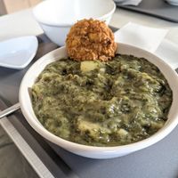 Indian spinach curry at Vital Cafe & Bistro  in Gyor