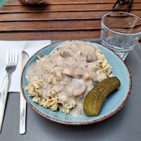 Pasta con setas at Vital Cafe & Bistro  in Gyor