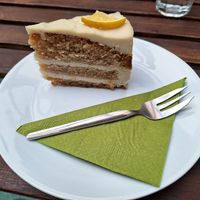 Tarta de limón at Vital Cafe & Bistro  in Gyor