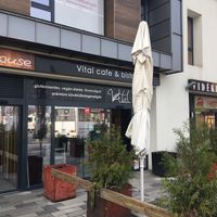 outside at Vital Cafe & Bistro  in Gyor