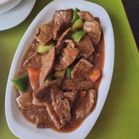 "Beef" satay at Lotus Vegan Cuisine in Glasgow