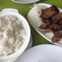 Black olive seitan   at Lotus Vegan Cuisine in Glasgow