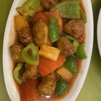 Sweet and sour tofuu  at Lotus Vegan Cuisine in Glasgow