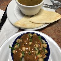 Bean salad and lentil soup(no feta) at Paymon's Mediterranean Cafe in Las Vegas
