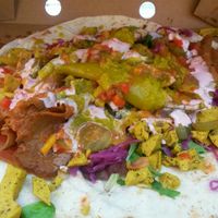 Ultimate vegan kebab at Head Of Steam Quayside in Newcastle Upon Tyne