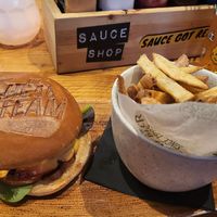 Vegan Head of Steam Burger at Head Of Steam Quayside in Newcastle Upon Tyne