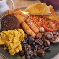 Big vegan fry at Olive's in Norwich