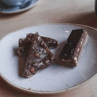Peacan Choco and Peanut Choco bar at Madam Bakster in Ghent