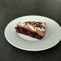 Chocolate cake at Madam Bakster in Ghent