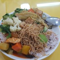 Buffet option with multiple things. 50K kip including refilling. at Khouadin Vegetarian in Vientiane