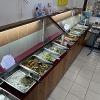 The buffet, taken at around 12:30pm on a Mondayy  at Khouadin Vegetarian in Vientiane