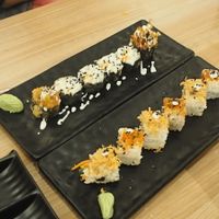 Top: Global Warming Maki - RM 16; Bottom: Mix 7 Spices & G-Ken Floss Inside-Out Roll - RM10 at SUPE Vegan - Gurney Plaza in Penang