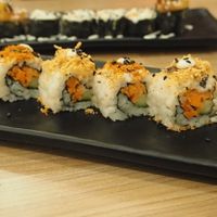 Mix 7 Spices & G-Ken Floss Inside-Out Roll - RM10 (as of 2017) - roll with cucumber, carrot, 7 spices herbs and G-ken floss at SUPE Vegan - Gurney Plaza in Penang