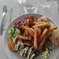 Falafels/frites at Le Myrha in Paris