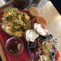 Weekend brunch plate at Le Myrha in Paris