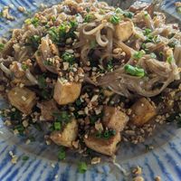 Pad Thai Tofu without egg at Lazy Cat in Minca