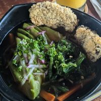 Ramen without egg at Lazy Cat in Minca