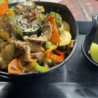Just veggies wok  at Lazy Cat in Minca