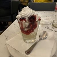 Mini Eton mess  at Casa Romana Italian Restaurant in Carlisle