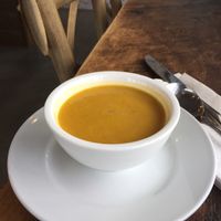 Sweet Potato Soup at Kale Me Crazy in Roswell