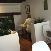 main dining -4 tables - light and airy at Ribizli in Wallingford