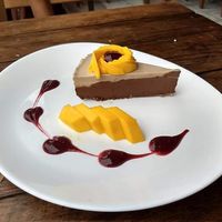 Raw/vegan chocolate mousse pie at Taqueria Entre Zankas in Zihuatanejo