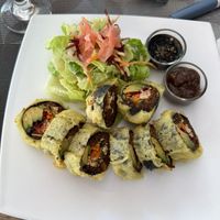 Sushi rollls  at Taqueria Entre Zankas in Zihuatanejo
