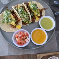Mushroom tacos  at Taqueria Entre Zankas in Zihuatanejo