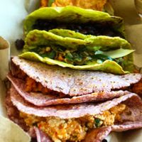 Make sure to add the fresh condiments and salsa! at Taqueria Entre Zankas in Zihuatanejo