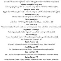 Vegetarian and Vegan Menu at Indian Mehfil in Ipswich