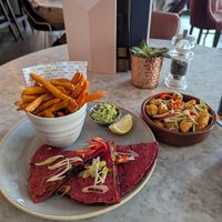 Vegan dishes at All Bar One Sheffield at All Bar One in Sheffield