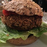 Vegan beetroot & hummus burger  at All Bar One in Sheffield