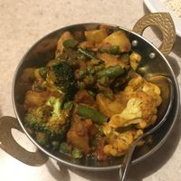 Mixed vegetable curry  at Namaste in Salmon Arm